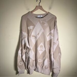 VINTAGE CYPRESS LINKS golf 100% cotton oversized classic crewneck sweater 4XLT